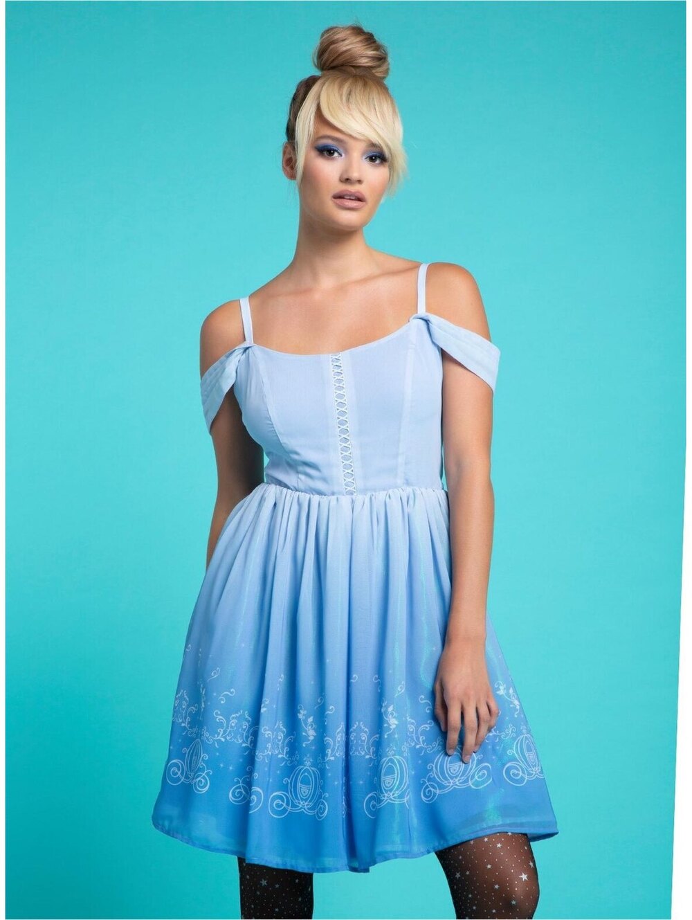 Her Universe Disney Cinderella Princess Cold Shoulder Dress SOLDOUT!